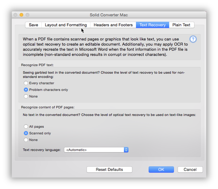 text recovery converter for mac